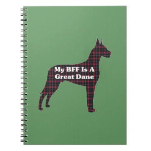Great Dane BFF Spiral Notebook