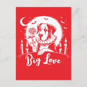 Great Dane "BIG LOVE" Postcard