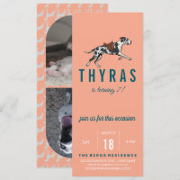 Great Dane Birthday Invitation with Photo