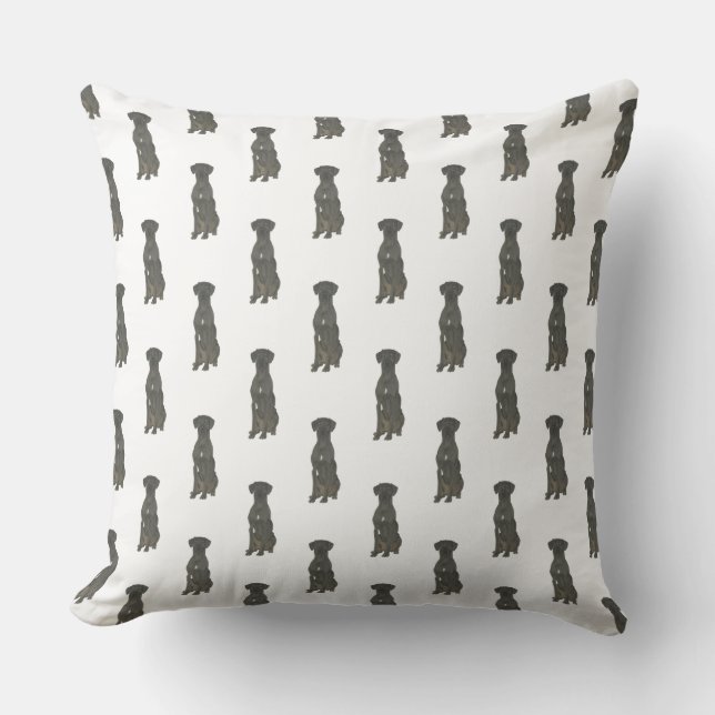 Great Dane (Black) Cushion (Front)