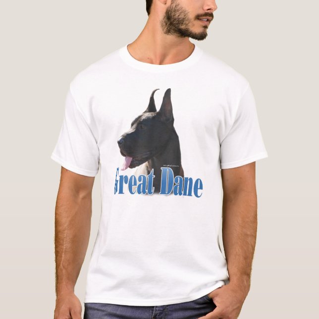 Great Dane (black) Name T-Shirt (Front)