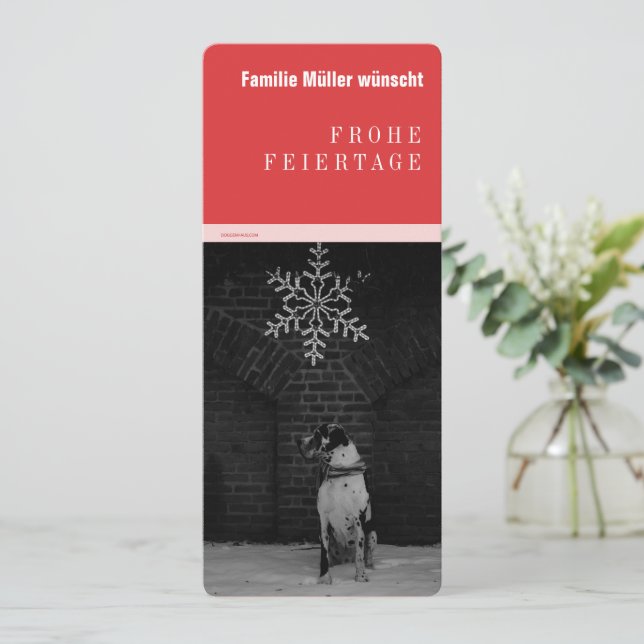 Great Dane black red (Standing Front)