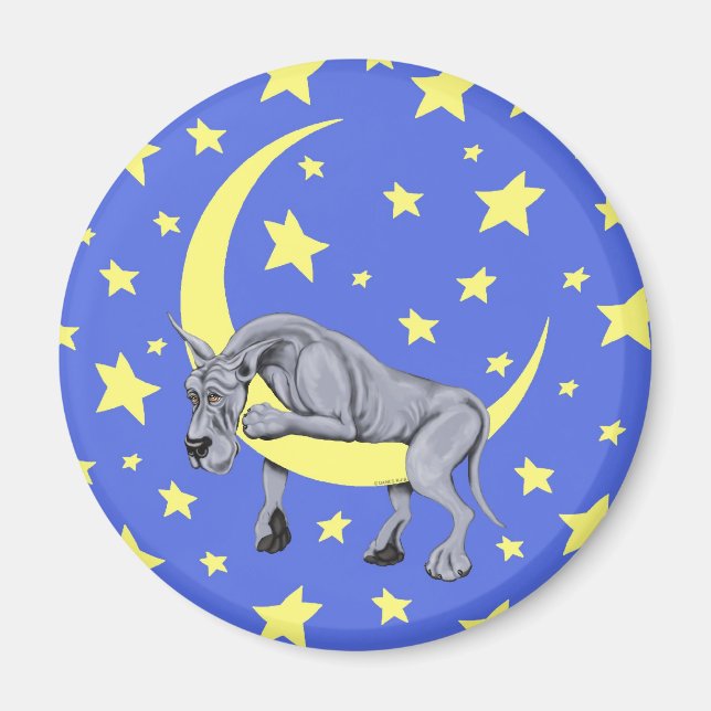 Great Dane Blue Twinkle - Customised Magnet (Front)