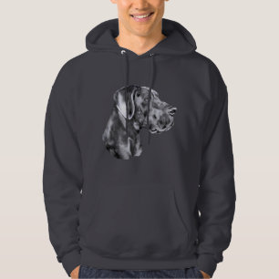Great Dane Blue Uncropped Hoodie