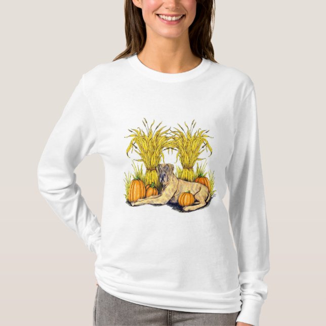 Great Dane Brindle Harvest UC T-Shirt (Front)