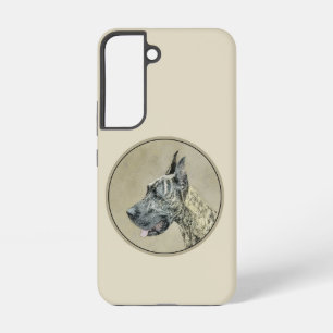 Great Dane (Brindle) Painting - Original Dog Art Samsung Galaxy Case