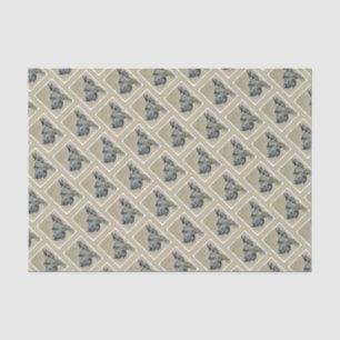 Great Dane (Brindle) Painting - Original Dog Art Tissue Paper