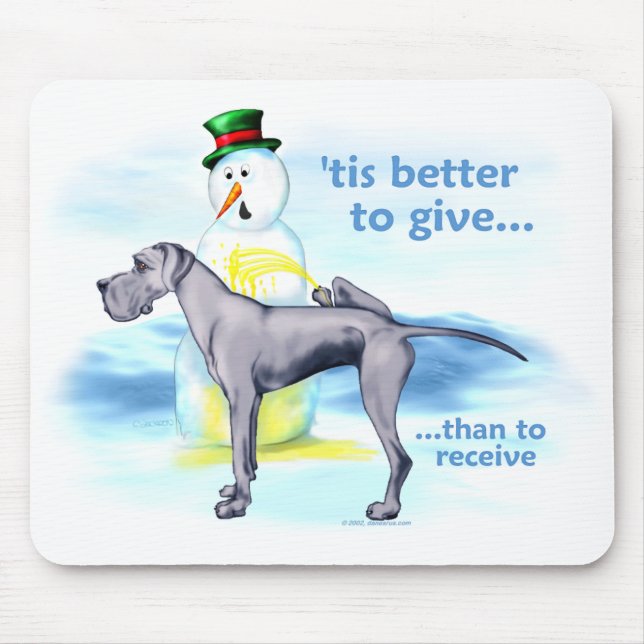 Great Dane BTG Blue UC Mouse Pad (Front)