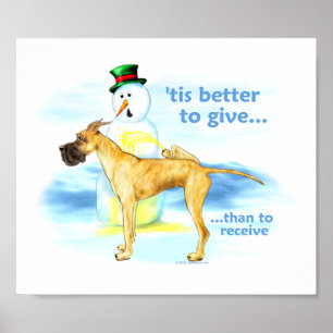 Great Dane BTG Brindle Poster