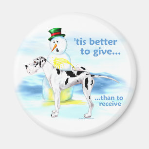 Great Dane BTG Harlequin UC Magnet