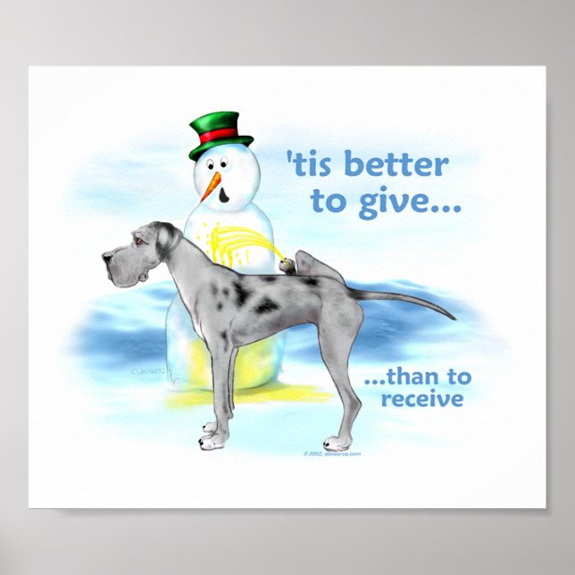 Great Dane BTG Merle UC Poster (Front)