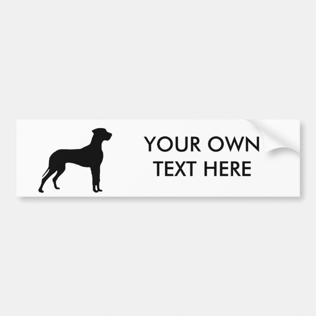 Great Dane Bumper Sticker (Front)