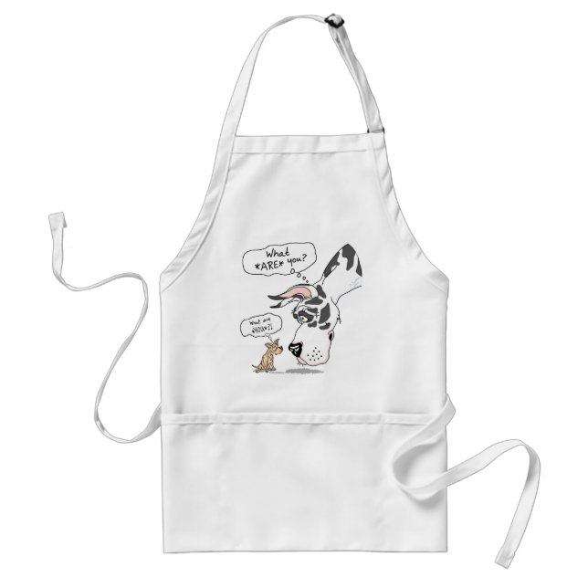 Great Dane & Chihuahua Harlequin Standard Apron (Front)