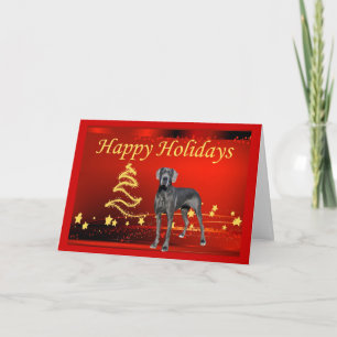 Great Dane Christmas Card Stars