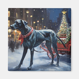 Great Dane Christmas Festive Season Magnet