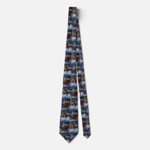 Great Dane Christmas Festive Season  Tie