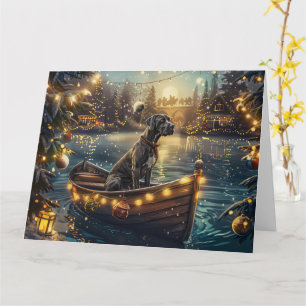 Great Dane Christmas Festive Voyage Card