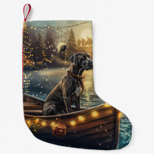Great Dane Christmas Festive Voyage Small Christmas Stocking