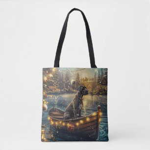 Great Dane Christmas Festive Voyage Tote Bag