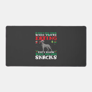 Great Dane Christmas fun Classic T-Shirt Desk Mat