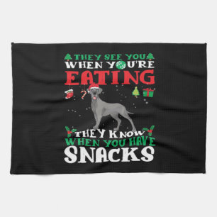 Great Dane Christmas fun Classic T-Shirt Tea Towel