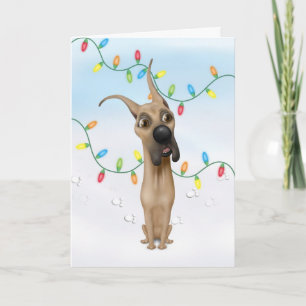 Great Dane Christmas Holiday Card