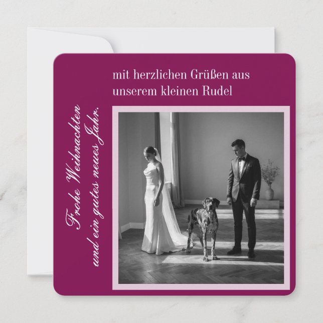 Great Dane Christmas Holiday Card (Front)