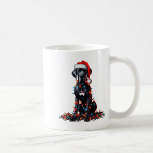 Great Dane Christmas Lights Dog Lover Xmas Pajama Coffee Mug