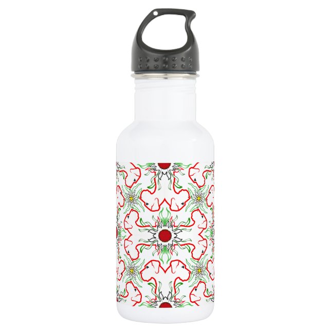 Great Dane Christmas pattern red 532 Ml Water Bottle (Front)