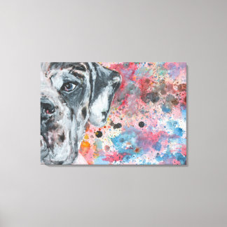 Great Dane colorfull Canvas Print