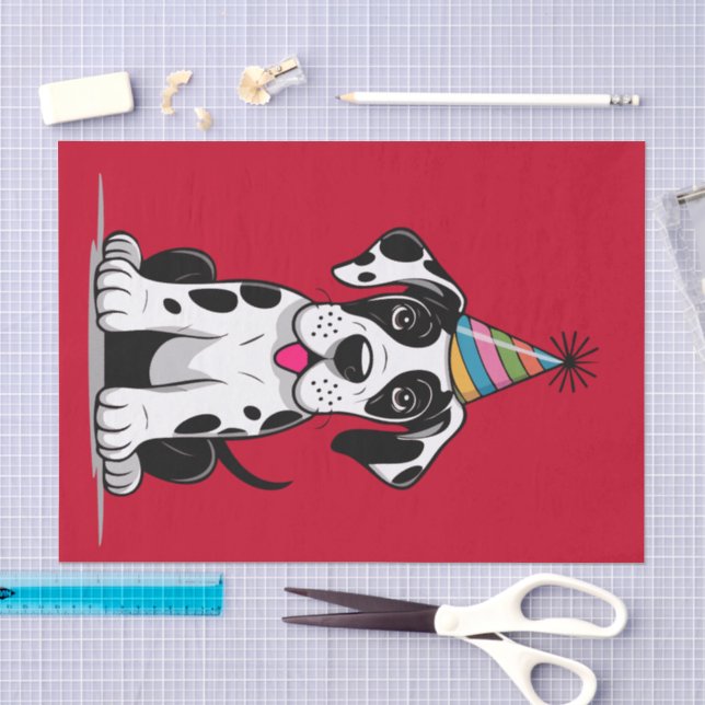 Great Dane Comic Puppy Tissue Paper (Craft)