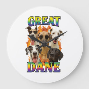 Great Dane Copy Large Clock