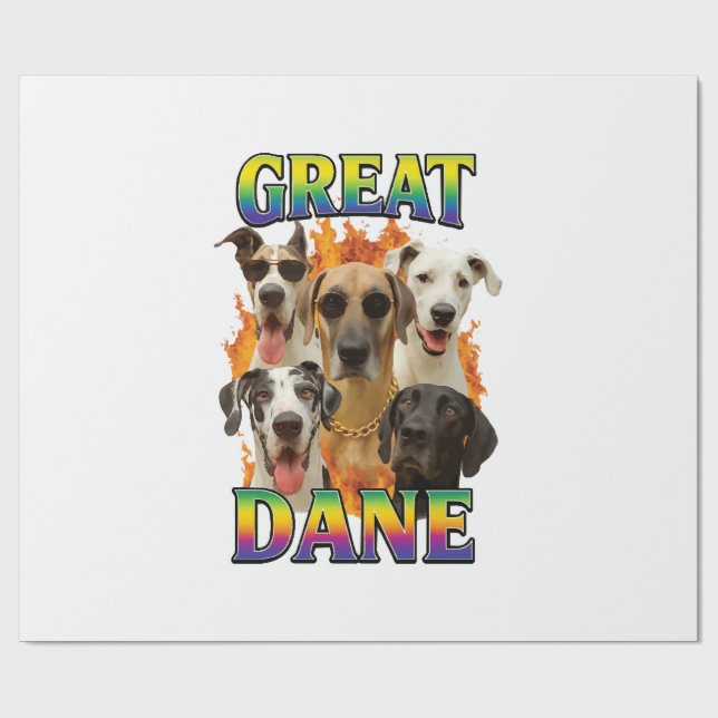 Great Dane Copy Wrapping Paper (Flat)
