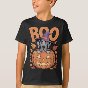 Great Dane Costume On Pumpkin Halloween Great Dane T-Shirt