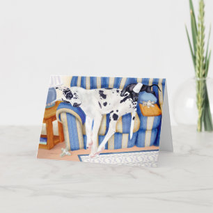 Great Dane Couch Taters Card