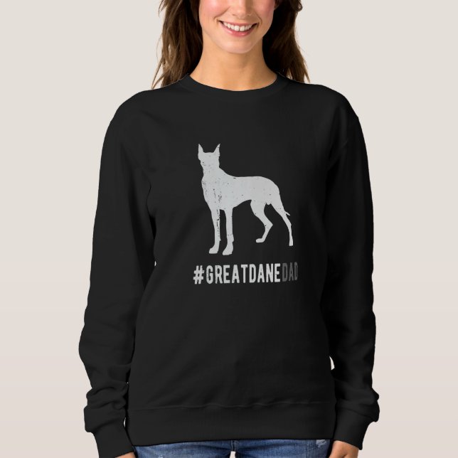 Great Dane Dad For Men  Great Dane Dog   Dad Sweatshirt (Front)