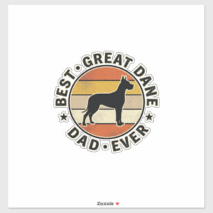 Great Dane Dad Vintage Sunset Dog Lover Shirt_1