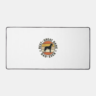 Great Dane Dad Vintage Sunset Dog Lover Shirt_1 Desk Mat
