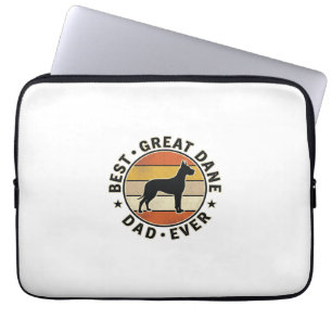 Great Dane Dad Vintage Sunset Dog Lover Shirt_1 Laptop Sleeve