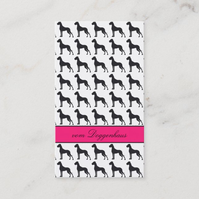 Great Dane Deluxe Business Card (Front)
