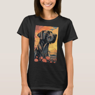Great Dane Dog Aesthetic Japanese Ukiyo e 3 T-Shirt