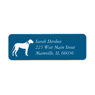Great Dane Dog Baby Shower Puppy Blue Boy