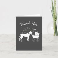 Great Dane Dog Baby Shower Puppy Grey