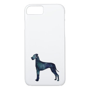 Great Dane  Dog Black Watercolor Silhouette Case-Mate iPhone Case