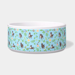 Great Dane Dog Bowl Spring Floral Cute Pet Design