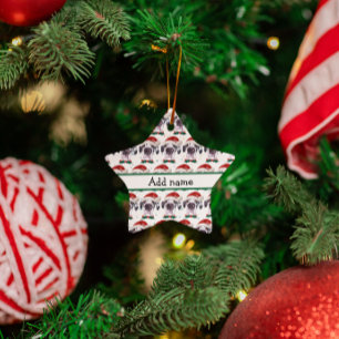 Great Dane Dog Breed Christmas Stars Ceramic Tree Decoration