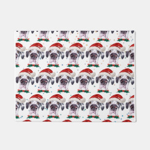 Great Dane Dog Breed Christmas Stars Doormat