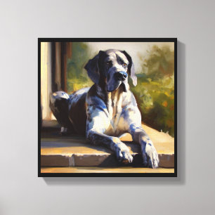 Great Dane Dog Canvas Print