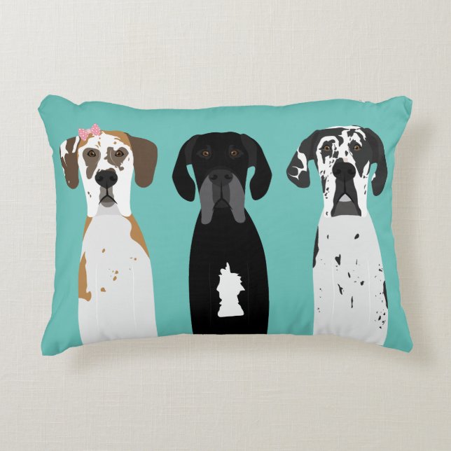 Great Dane Dog Decorative Cushion (Front)