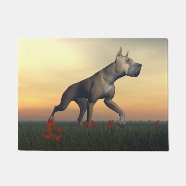 Great dane dog doormat (Front)